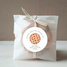 Pegatina Redonda Acuarela Cutie Piaking Gracias