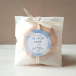 Pegatina Redonda Acuarela En Los Favores De La Ducha Novial Nube 9<br><div class="desc">Acuarela En La Nube 9 La Ducha Bridal Favorece El Pegatina Redondo Clásico (Edición)</div>