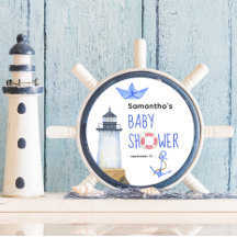 Acuarela náutica - baby shower