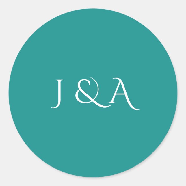 Pegatina Redonda Acuario colorido (Anverso)