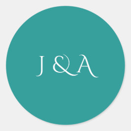 Pegatina Redonda Acuario colorido