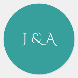 Pegatina Redonda Acuario colorido