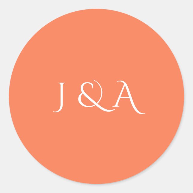 Pegatina Redonda Acuario colorido (Anverso)