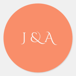 Pegatina Redonda Acuario colorido