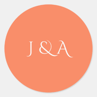 Pegatina Redonda Acuario colorido