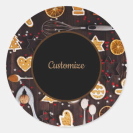 Pegatina Redonda Acumulación de vacaciones personalizada