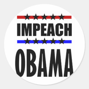 Pegatina Redonda Acuse a Obama
