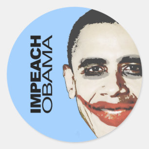 Pegatina Redonda Acuse a Obama