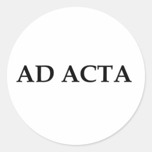 Pegatina Redonda Ad acta