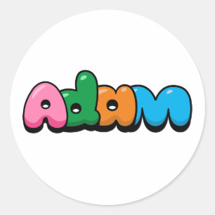 Pegatina Redonda Adam