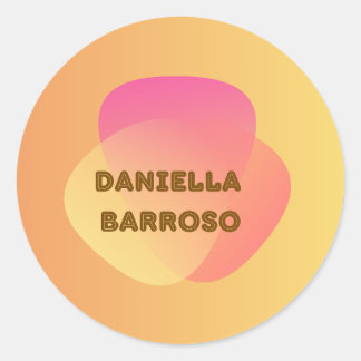 Pegatina Redonda Adesivo