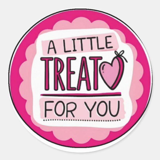 Pegatina Redonda Adesivo a  little (Anverso)