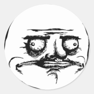Pegatina Redonda Adesivo auto-colante do meme