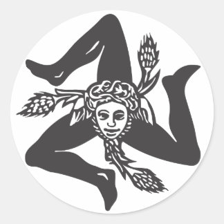 Pegatina Redonda Adesivo Circolare TRINACRIA