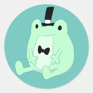 Pegatina Redonda Adesivo de sapo