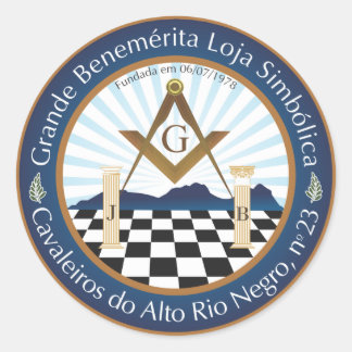 Pegatina Redonda Adesivo Freemason CARN
