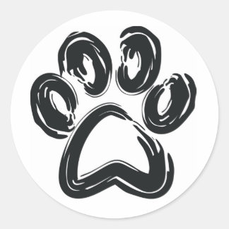 Pegatina Redonda Adesivo Pata