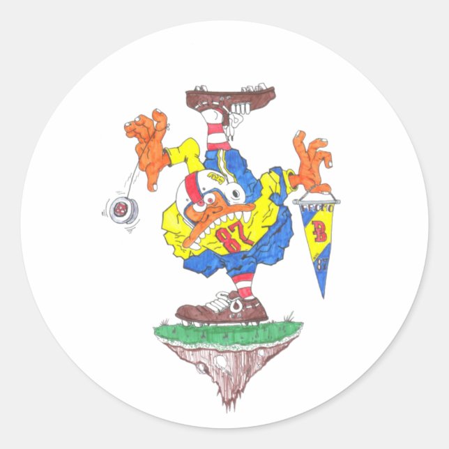 Pegatina Redonda Adesivo promo 87 (Anverso)