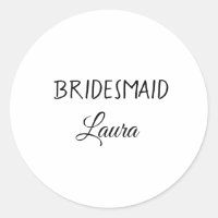 Adición mínima simple nombre de novia regalo de añ