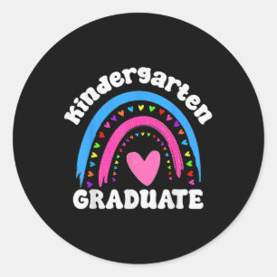 Pegatina Redonda Adiós Kindergarten Hola primer grado 2025 Graduati