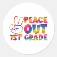 Adiós primer grado Tie Dye último día 1er grado