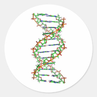 Pegatina Redonda ADN - ciencia/ciencia/biología