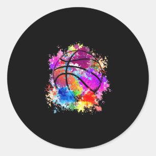 Pegatina Redonda Adolescentes Chicas Jovenes Mujeres Sketll Dunking