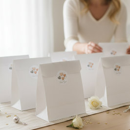 Pegatina Redonda Adoption Baby Shower Favor "Thank You" Stickers