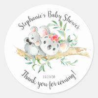 Adorable Koala Bear Boys Baby Shower Favor