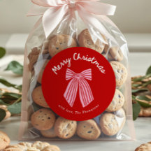 Adorable lazo caprichoso dibujado a mano Navidad