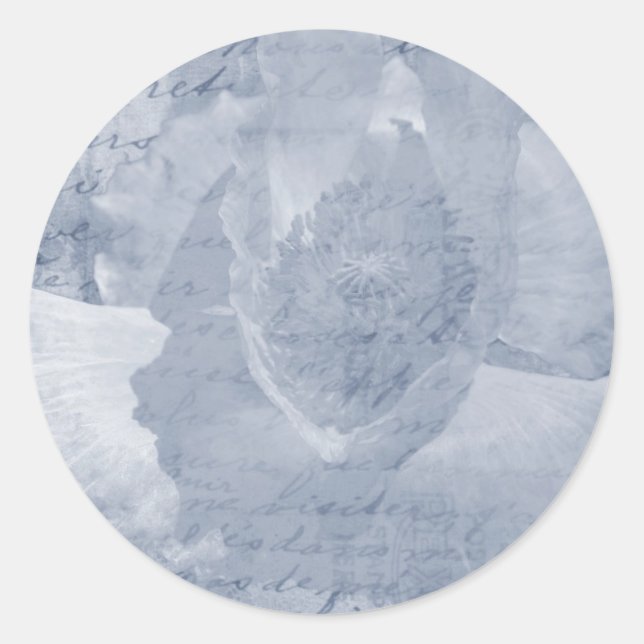 Pegatina Redonda Adormidera 2 (Anverso)