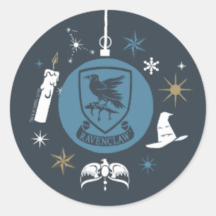 Pegatina Redonda Adorno navideño gráfico de RAVENCLAW™