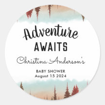 Adventure Rustic Forest Baby Shower