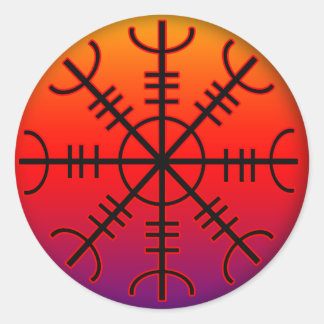 Pegatina Redonda aegishjalmur