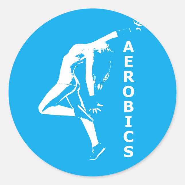 Pegatina Redonda Aerobios (Anverso)