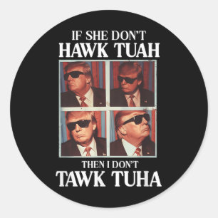 Pegatina Redonda Aeropuerto de Hawk Tush 2024