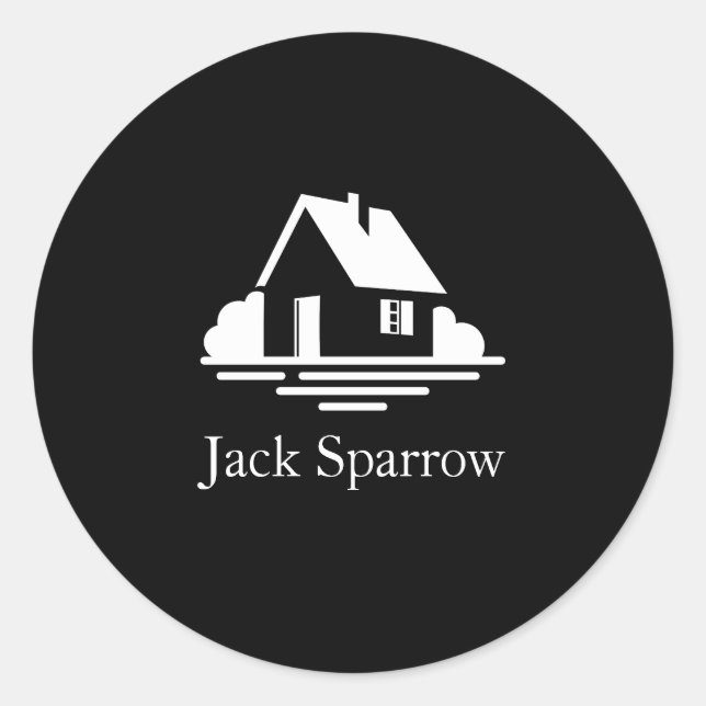 Pegatina Redonda Aesthetic Minimal Sticker (Anverso)