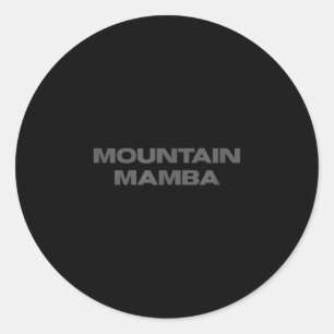 Pegatina Redonda Aficionado de baloncesto de Utah mountain mamba