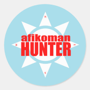Pegatina Redonda Afikoman Hunter