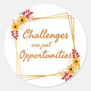 Pegatina Redonda afirmaciones positivas para las mujeres por trabaj