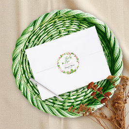 Pegatina Redonda Afortunada en Love St. Patrick's Day Bridal Shower