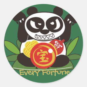 Pegatina Redonda AFP Fortune God