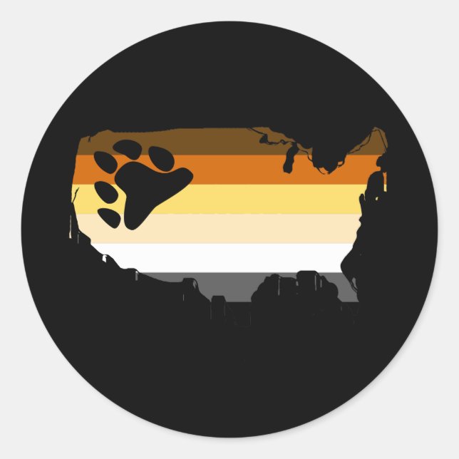 Pegatina Redonda Africano (Anverso)