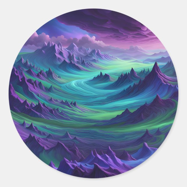 Pegatina Redonda After The Storm, Color Remains -  (Anverso)