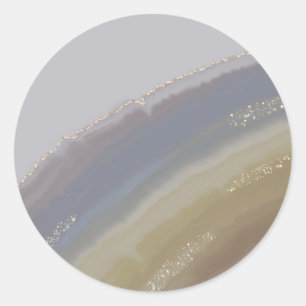 Pegatina Redonda Agato del Arcoiris del Suroeste