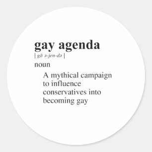 PEGATINA REDONDA AGENDA GAY