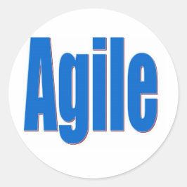 Pegatina Redonda Agile