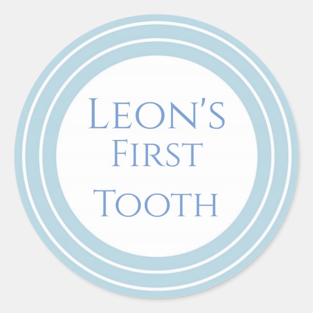 Pegatina Redonda Agra Hadig - Primer personalizable dental (Anverso)