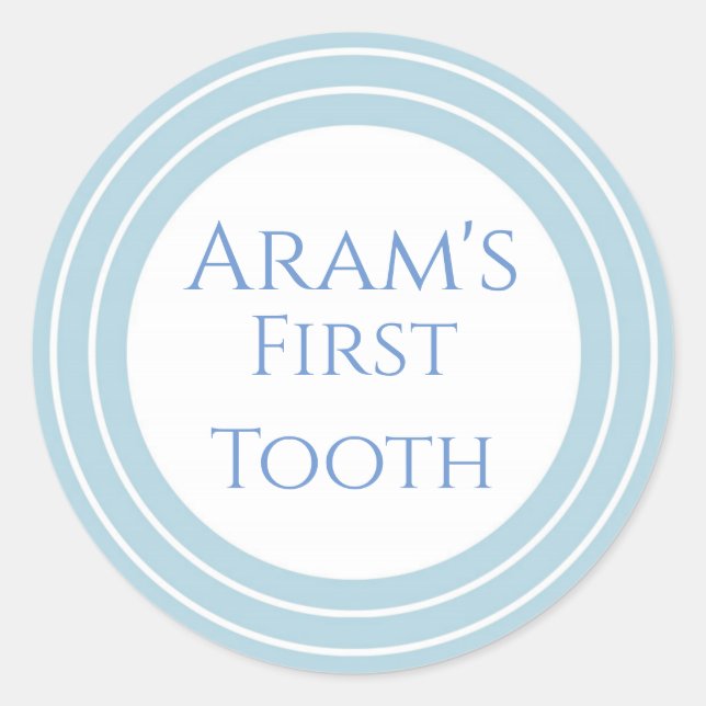 Pegatina Redonda Agra Hadig - Primer personalizable dental (Anverso)