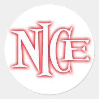 Pegatina Redonda agradable